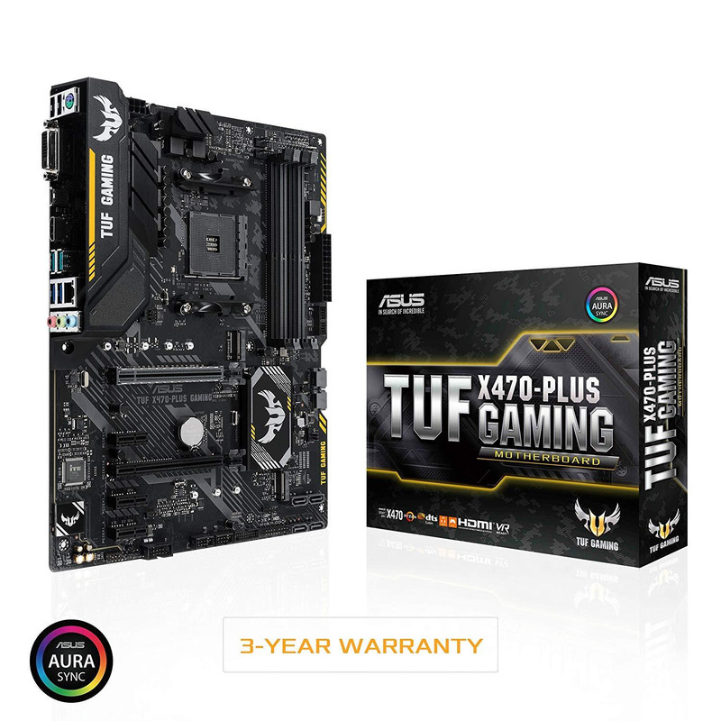 Asus TUF X470-Plus - AMD ATX Motherboard - اللوحة الأم